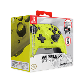 Faceoff Deluxe Wireless Controller (Neon Yellow Camo)